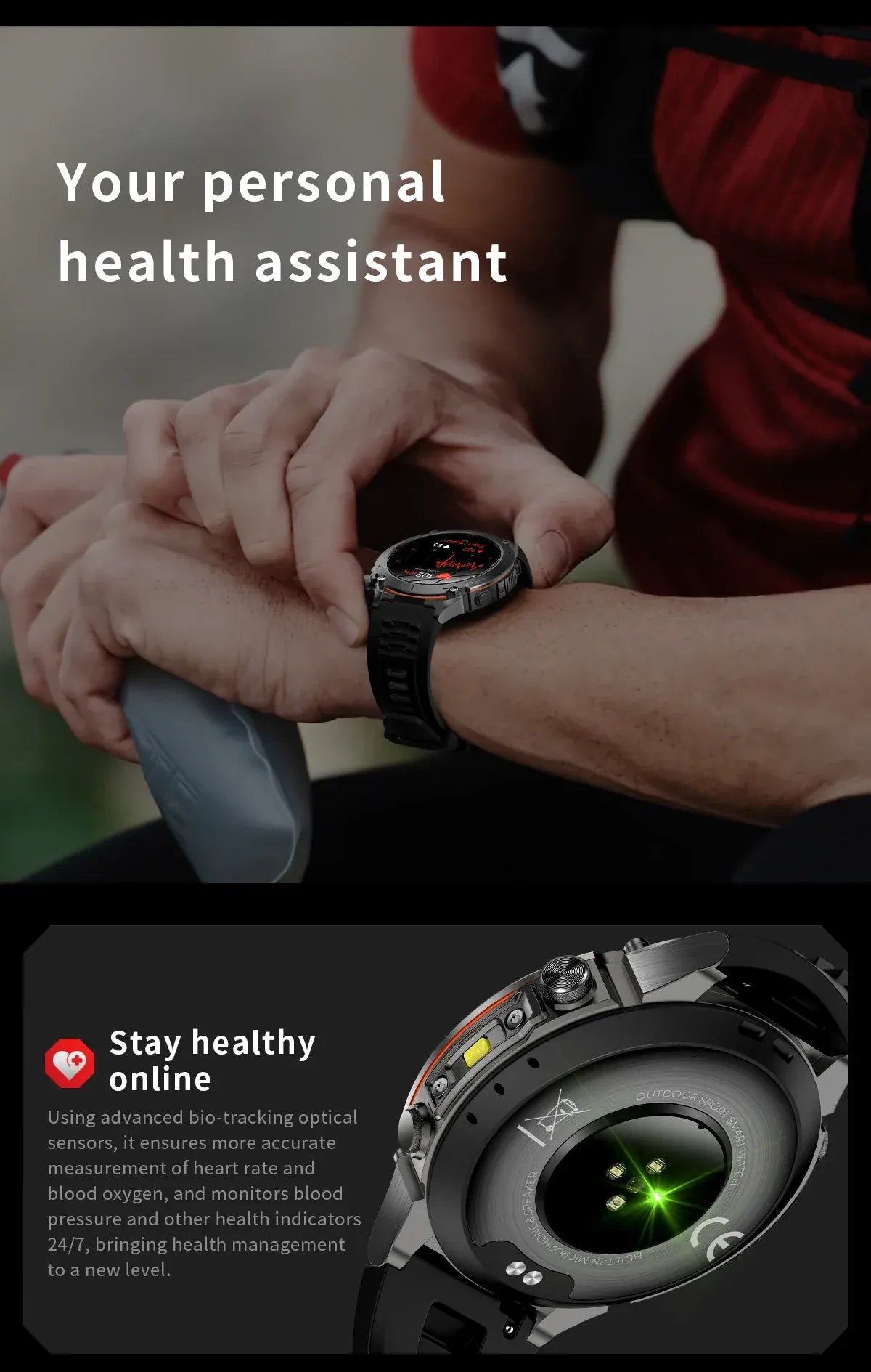 T-Rex 3 GPS Military Smart Watch – 10ATM Waterproof AMOLED | Wahooly T-Rex 3 GPS Military Smart Watch – 1.43" AMOLED, 10ATM Waterproof & Dual-Band GNSS