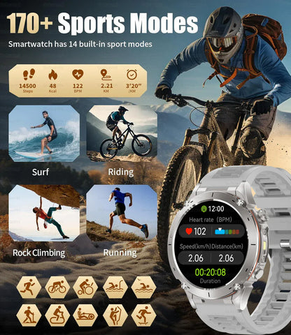 T-Rex 3 GPS Military Smart Watch – 10ATM Waterproof AMOLED | Wahooly T-Rex 3 GPS Military Smart Watch – 1.43" AMOLED, 10ATM Waterproof & Dual-Band GNSS
