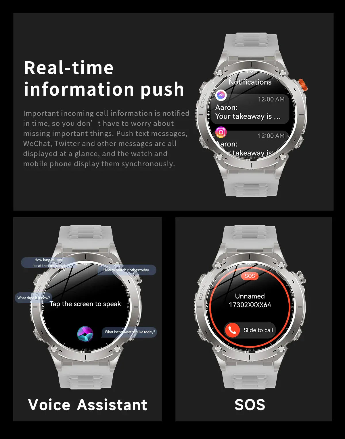 T-Rex 3 GPS Military Smart Watch – 10ATM Waterproof AMOLED | Wahooly T-Rex 3 GPS Military Smart Watch – 1.43" AMOLED, 10ATM Waterproof & Dual-Band GNSS