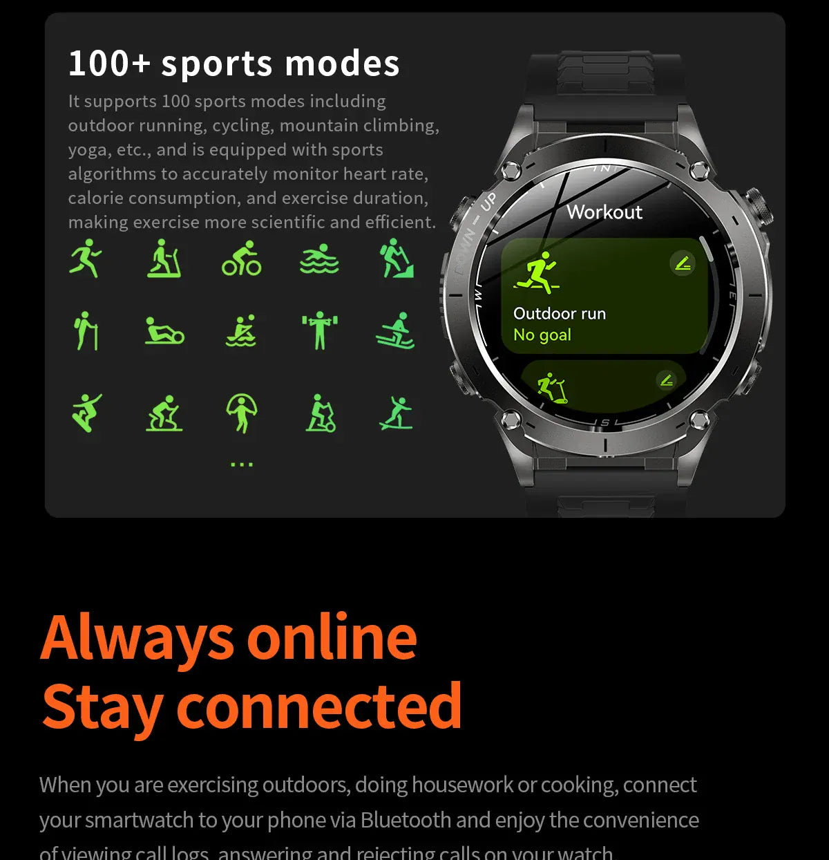 T-Rex 3 GPS Military Smart Watch – 10ATM Waterproof AMOLED | Wahooly T-Rex 3 GPS Military Smart Watch – 1.43" AMOLED, 10ATM Waterproof & Dual-Band GNSS