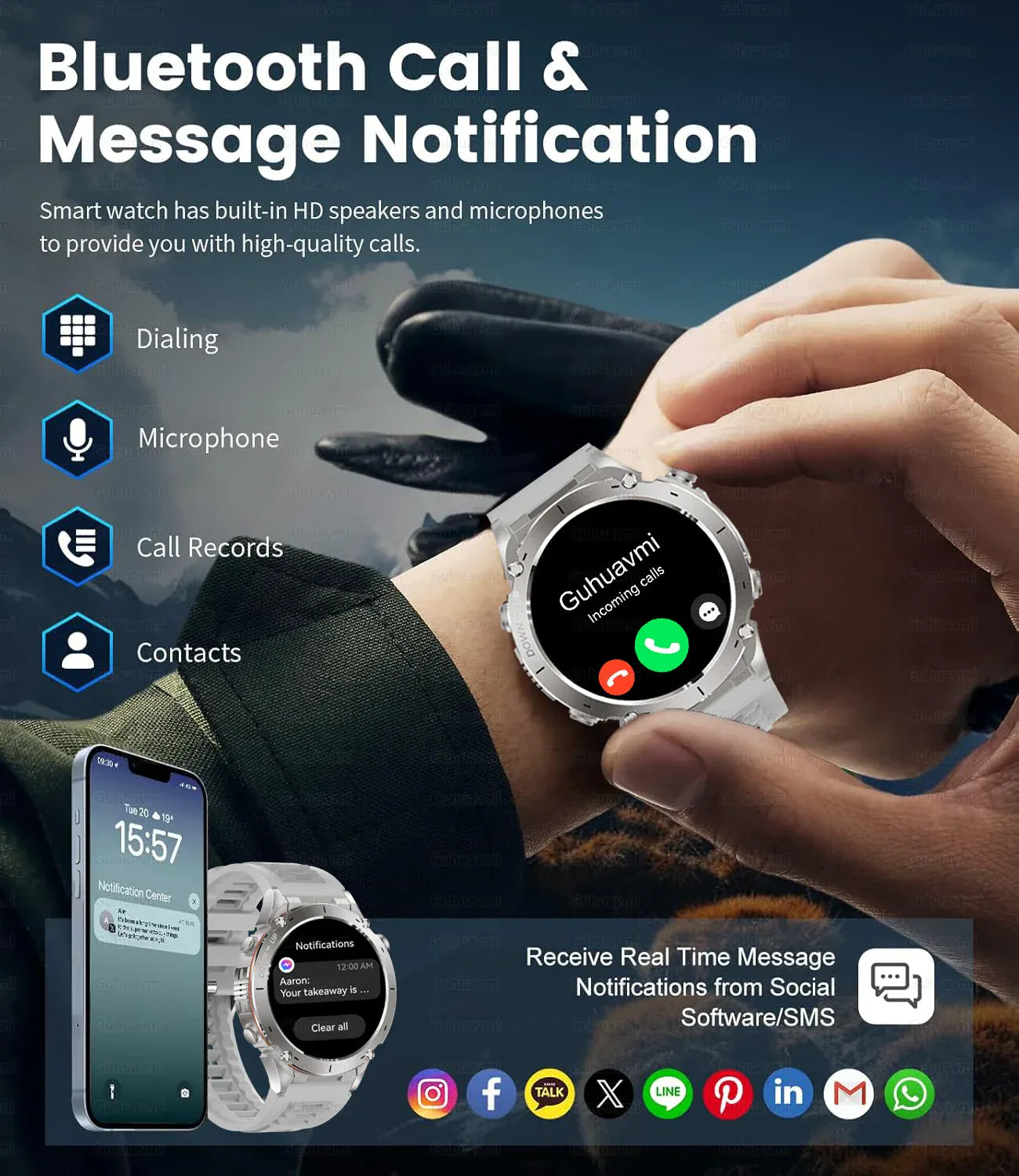 T-Rex 3 GPS Military Smart Watch – 10ATM Waterproof AMOLED | Wahooly T-Rex 3 GPS Military Smart Watch – 1.43" AMOLED, 10ATM Waterproof & Dual-Band GNSS
