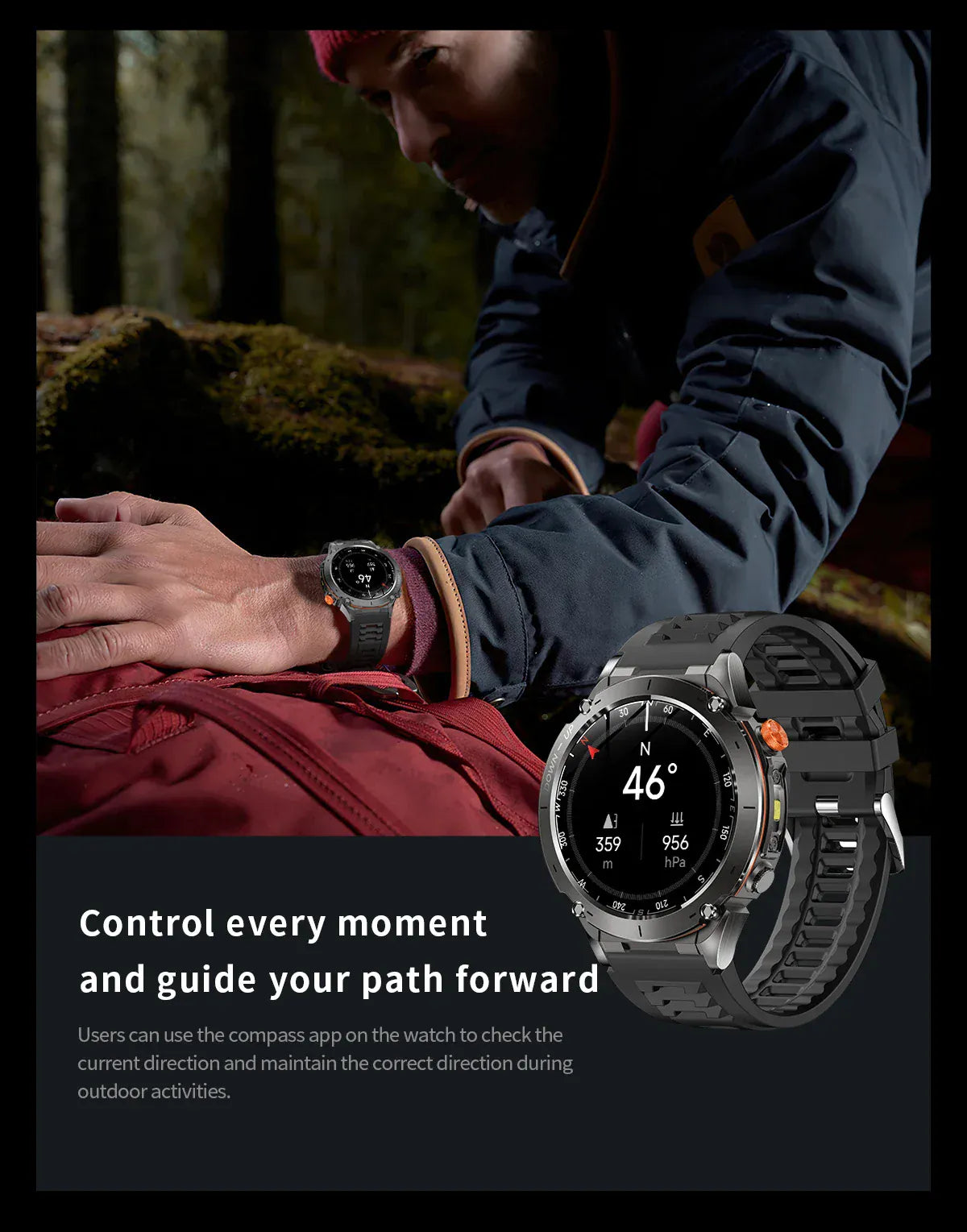 T-Rex 3 GPS Military Smart Watch – 10ATM Waterproof AMOLED | Wahooly T-Rex 3 GPS Military Smart Watch – 1.43" AMOLED, 10ATM Waterproof & Dual-Band GNSS