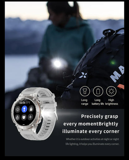 T-Rex 3 GPS Military Smart Watch – 10ATM Waterproof AMOLED | Wahooly T-Rex 3 GPS Military Smart Watch – 1.43" AMOLED, 10ATM Waterproof & Dual-Band GNSS