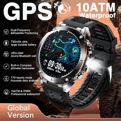 T-Rex 3 GPS Military Smart Watch – 10ATM Waterproof AMOLED | Wahooly T-Rex 3 GPS Military Smart Watch – 1.43" AMOLED, 10ATM Waterproof & Dual-Band GNSS