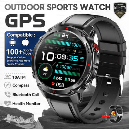 T-Rex 3 Pro Military GPS Smartwatch – Dual-Band GNSS, AMOLED & 10ATM | Wahooly T-Rex 3 Pro Military GPS Smartwatch – Dual-Band GNSS, AMOLED, Altimeter & 10ATM Swim-Proof