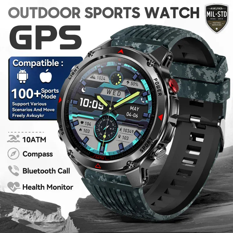 T-Rex 3 Pro Military GPS Smartwatch – Dual-Band GNSS, AMOLED & 10ATM | Wahooly T-Rex 3 Pro Military GPS Smartwatch – Dual-Band GNSS, AMOLED, Altimeter & 10ATM Swim-Proof