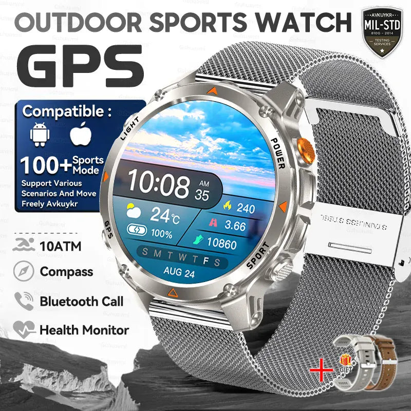T-Rex 3 Pro Military GPS Smartwatch – Dual-Band GNSS, AMOLED & 10ATM | Wahooly T-Rex 3 Pro Military GPS Smartwatch – Dual-Band GNSS, AMOLED, Altimeter & 10ATM Swim-Proof