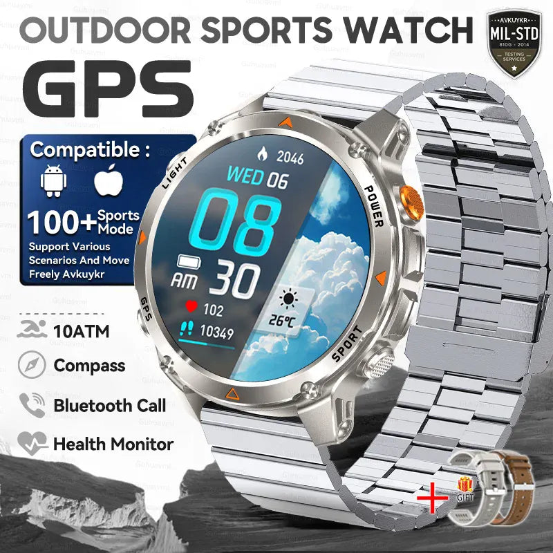 T-Rex 3 Pro Military GPS Smartwatch – Dual-Band GNSS, AMOLED & 10ATM | Wahooly T-Rex 3 Pro Military GPS Smartwatch – Dual-Band GNSS, AMOLED, Altimeter & 10ATM Swim-Proof