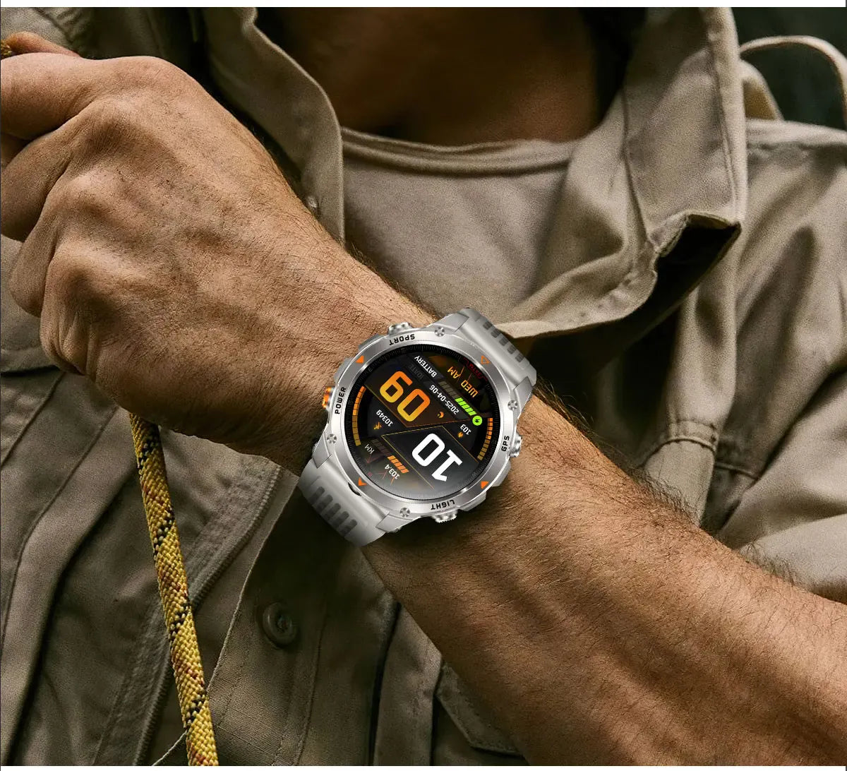 T-Rex 3 Pro Military GPS Smartwatch – Dual-Band GNSS, AMOLED & 10ATM | Wahooly T-Rex 3 Pro Military GPS Smartwatch – Dual-Band GNSS, AMOLED, Altimeter & 10ATM Swim-Proof
