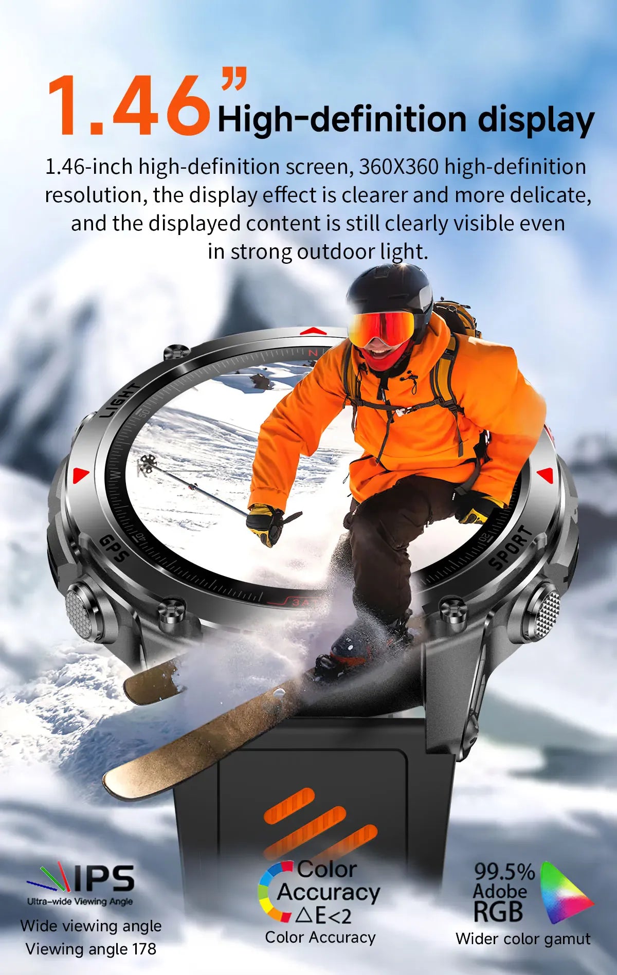 T-Rex 3 Pro Military GPS Smartwatch – Dual-Band GNSS, AMOLED & 10ATM | Wahooly T-Rex 3 Pro Military GPS Smartwatch – Dual-Band GNSS, AMOLED, Altimeter & 10ATM Swim-Proof