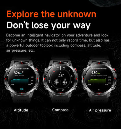T-Rex 3 Pro Military GPS Smartwatch – Dual-Band GNSS, AMOLED & 10ATM | Wahooly T-Rex 3 Pro Military GPS Smartwatch – Dual-Band GNSS, AMOLED, Altimeter & 10ATM Swim-Proof