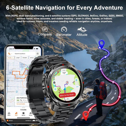 T-Rex 3 Pro Military GPS Smartwatch – Dual-Band GNSS, AMOLED & 10ATM | Wahooly T-Rex 3 Pro Military GPS Smartwatch – Dual-Band GNSS, AMOLED, Altimeter & 10ATM Swim-Proof