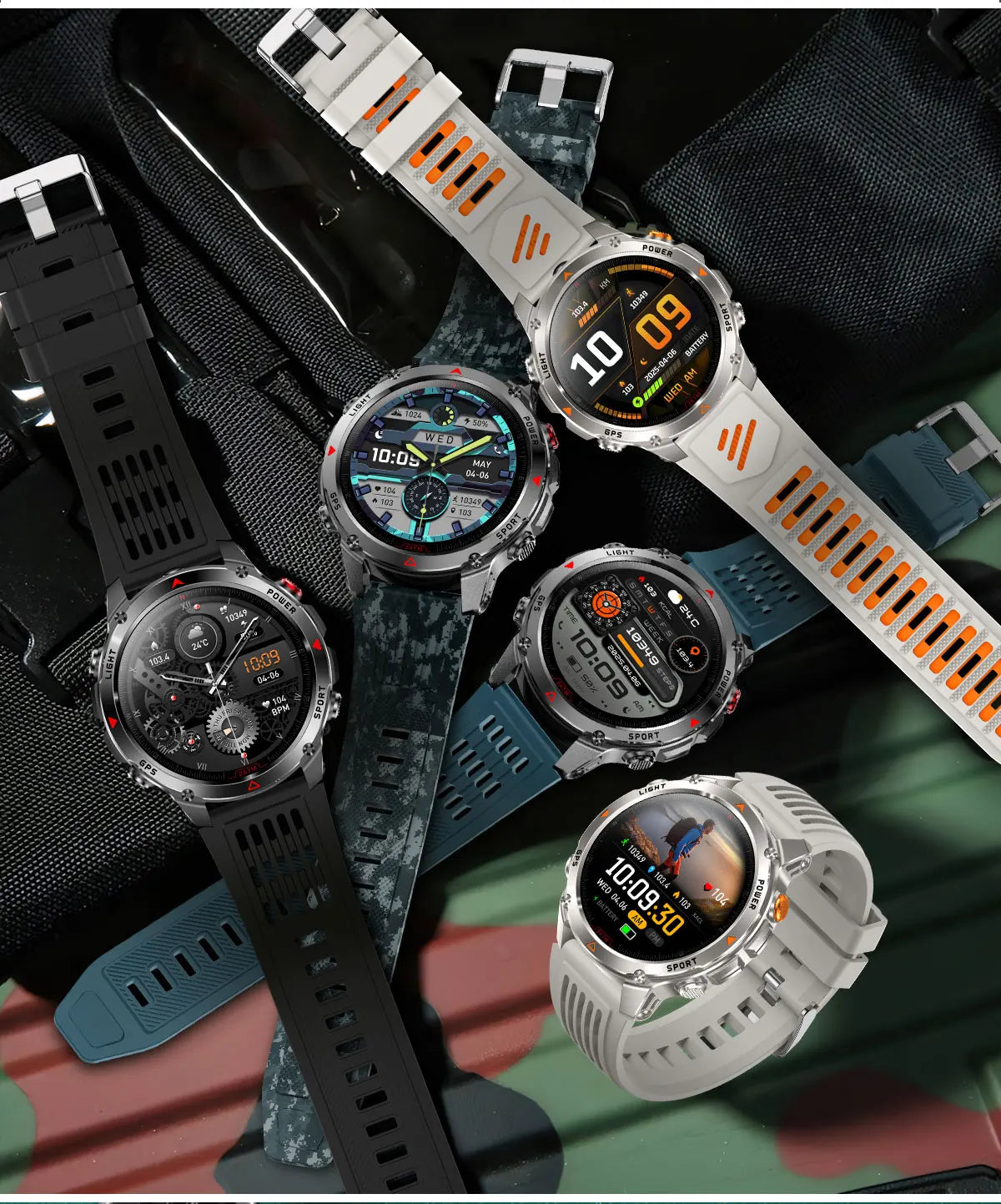T-Rex 3 Pro Military GPS Smartwatch – Dual-Band GNSS, AMOLED & 10ATM | Wahooly T-Rex 3 Pro Military GPS Smartwatch – Dual-Band GNSS, AMOLED, Altimeter & 10ATM Swim-Proof