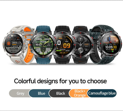 T-Rex 3 Pro Military GPS Smartwatch – Dual-Band GNSS, AMOLED & 10ATM | Wahooly T-Rex 3 Pro Military GPS Smartwatch – Dual-Band GNSS, AMOLED, Altimeter & 10ATM Swim-Proof
