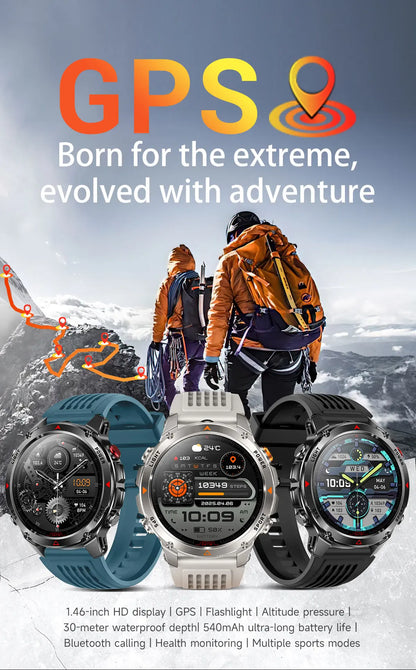 T-Rex 3 Pro Military GPS Smartwatch – Dual-Band GNSS, AMOLED & 10ATM | Wahooly T-Rex 3 Pro Military GPS Smartwatch – Dual-Band GNSS, AMOLED, Altimeter & 10ATM Swim-Proof
