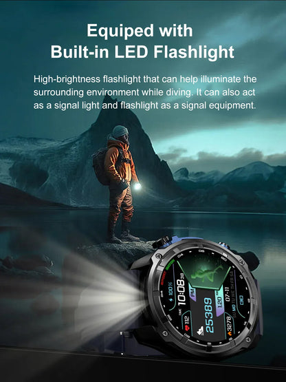 T-Rex Pro Dual-Band GPS Military Smartwatch – Offline Maps & 30-Day Battery | Wahooly T-Rex Pro Dual-Band GPS Military Smartwatch – Offline Maps, 10ATM & 30-Day Battery