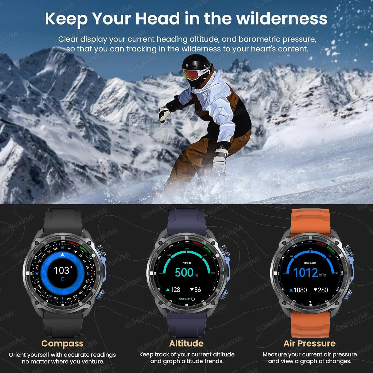 T-Rex Pro Dual-Band GPS Military Smartwatch – Offline Maps & 30-Day Battery | Wahooly T-Rex Pro Dual-Band GPS Military Smartwatch – Offline Maps, 10ATM & 30-Day Battery