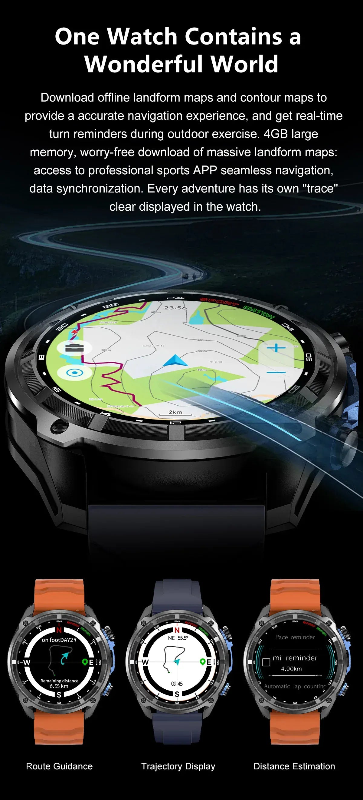 T-Rex Pro Dual-Band GPS Military Smartwatch – Offline Maps & 30-Day Battery | Wahooly T-Rex Pro Dual-Band GPS Military Smartwatch – Offline Maps, 10ATM & 30-Day Battery