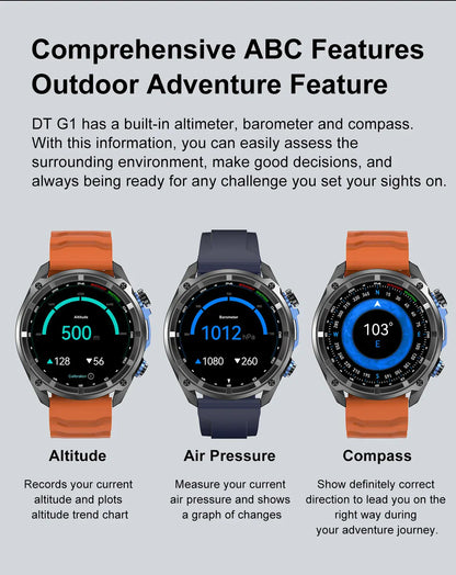 T-Rex Pro Dual-Band GPS Military Smartwatch – Offline Maps & 30-Day Battery | Wahooly T-Rex Pro Dual-Band GPS Military Smartwatch – Offline Maps, 10ATM & 30-Day Battery