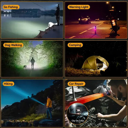 Tactical LED Flashlight | 6 Modes, Zoom, USB Rechargeable – Camping & Emergency Tactical LED Flashlight – 6 Modes, Telescopic Zoom & USB Rechargeable | Camping, Emergency & Outdoor Use