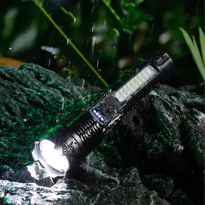 Tactical LED Flashlight | 6 Modes, Zoom, USB Rechargeable – Camping & Emergency Tactical LED Flashlight – 6 Modes, Telescopic Zoom & USB Rechargeable | Camping, Emergency & Outdoor Use