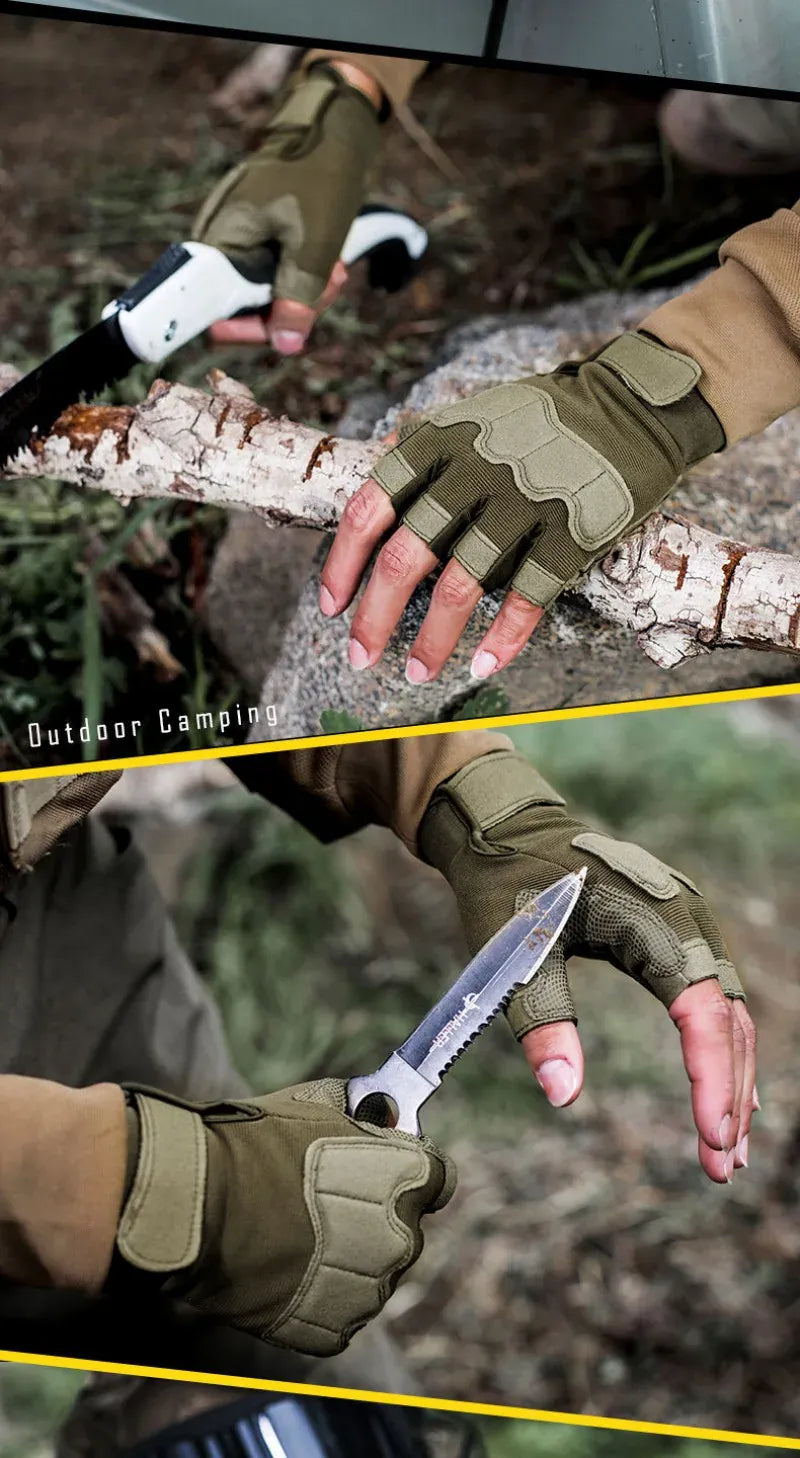Tactical Motorcycle Gloves | Hard Knuckle, Windproof & Waterproof | M-XL — Wahooly Tactical Motorcycle Gloves | Hard Knuckle, Windproof & Waterproof | Men & Women | M, L, XL | Black, Khaki, Camo