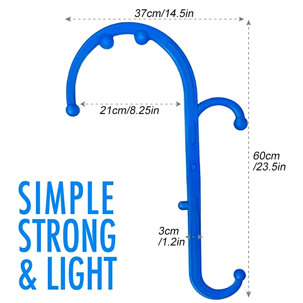 Tcare Back, Neck and Foot Massager for Trigger Point Fibromyalgia Pain Relief and Self Massage Hook Cane Therapy, Back Scratcher Tcare Back, Neck and Foot Massager for Trigger Point Fibromyalgia Pain Relief and Self Massage Hook Cane Therapy, Back Scratcher