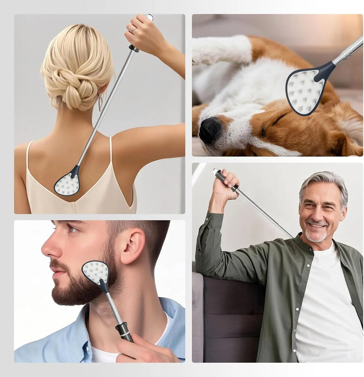 Telescopic Back Scratcher with Massage Ball | Wahooly Telescopic Back Scratcher with Massage Ball | Extendable & Portable