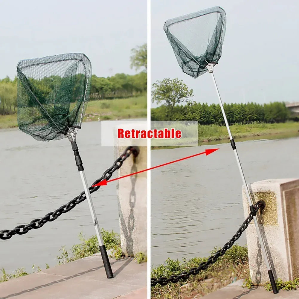 Telescopic Fishing Landing Net Aluminum Alloy Folding Mesh – Wahooly Telescopic Fishing Landing Net – Aluminum Alloy Folding Mesh, Multiple Sizes