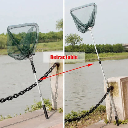 Telescopic Fishing Landing Net Aluminum Alloy Folding Mesh – Wahooly Telescopic Fishing Landing Net – Aluminum Alloy Folding Mesh, Multiple Sizes
