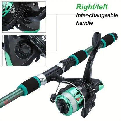 Telescopic Fishing Rod Reel & Tackle Kit Complete Set – Wahooly Telescopic Fishing Rod, Reel & Tackle Kit – Complete Freshwater Fishing Set