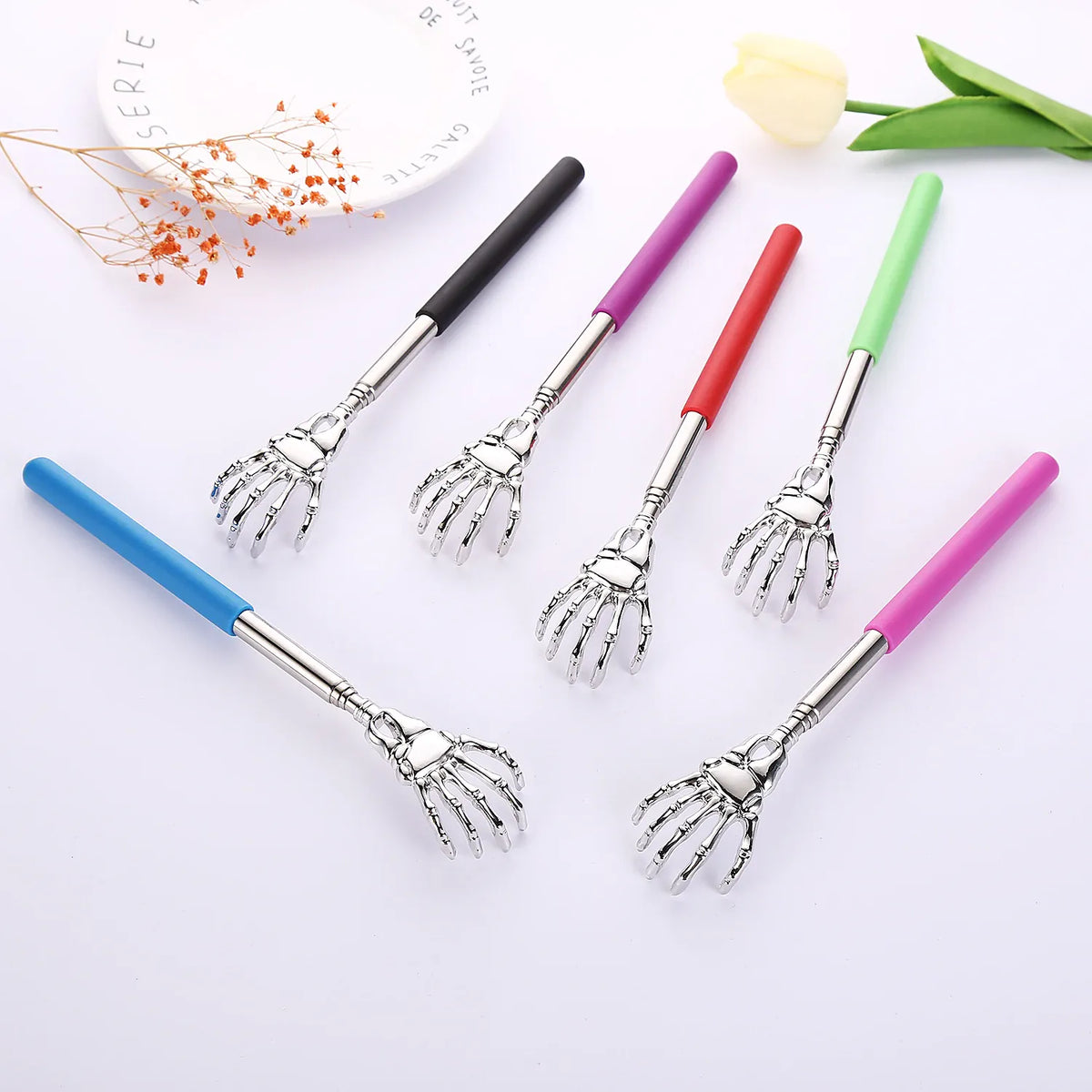 Telescopic Stainless Steel Back Scratcher | Wahooly Telescopic Stainless Steel Back Scratcher | 6 Color Options