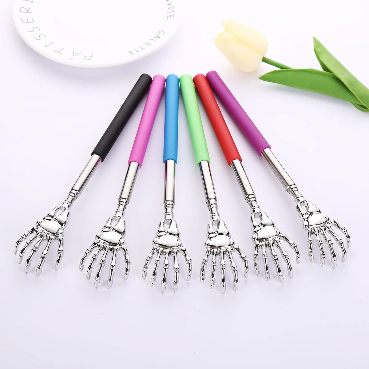 Telescopic Stainless Steel Back Scratcher | Wahooly Telescopic Stainless Steel Back Scratcher | 6 Color Options