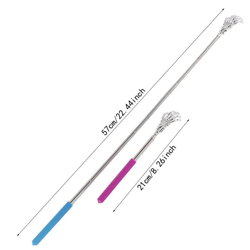 Telescopic Stainless Steel Back Scratcher | Wahooly Telescopic Stainless Steel Back Scratcher | 6 Color Options