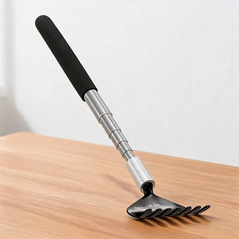 Telescopic Stainless Steel Back Scratcher | Wahooly Telescopic Stainless Steel Back Scratcher with Carrying Bag