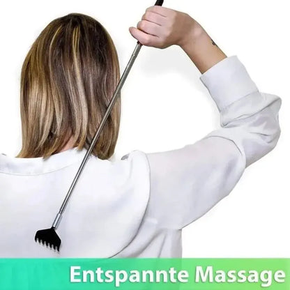 Telescopic Stainless Steel Back Scratcher | Wahooly Telescopic Stainless Steel Back Scratcher with Carrying Bag