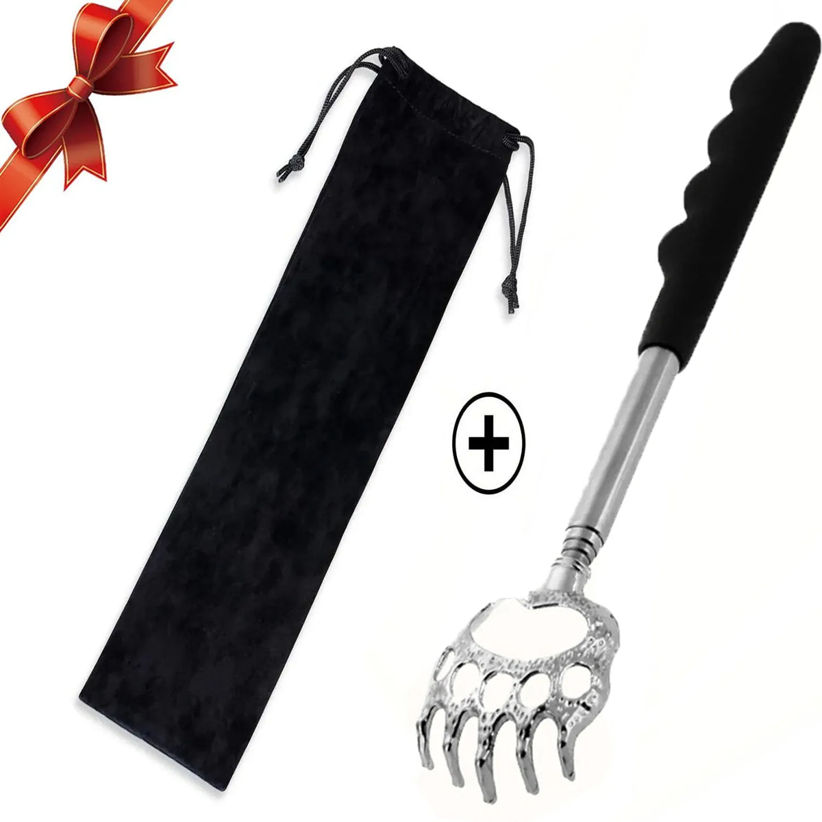 Telescoping Back Scratchers: Single or Set | Wahooly Telescoping Stainless Steel Back Scratchers | Single or 3-Piece Set