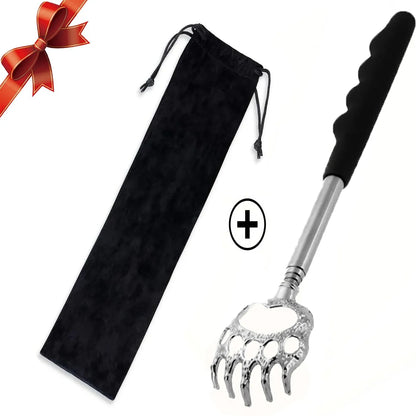 Telescoping Back Scratchers: Single or Set | Wahooly Telescoping Stainless Steel Back Scratchers | Single or 3-Piece Set