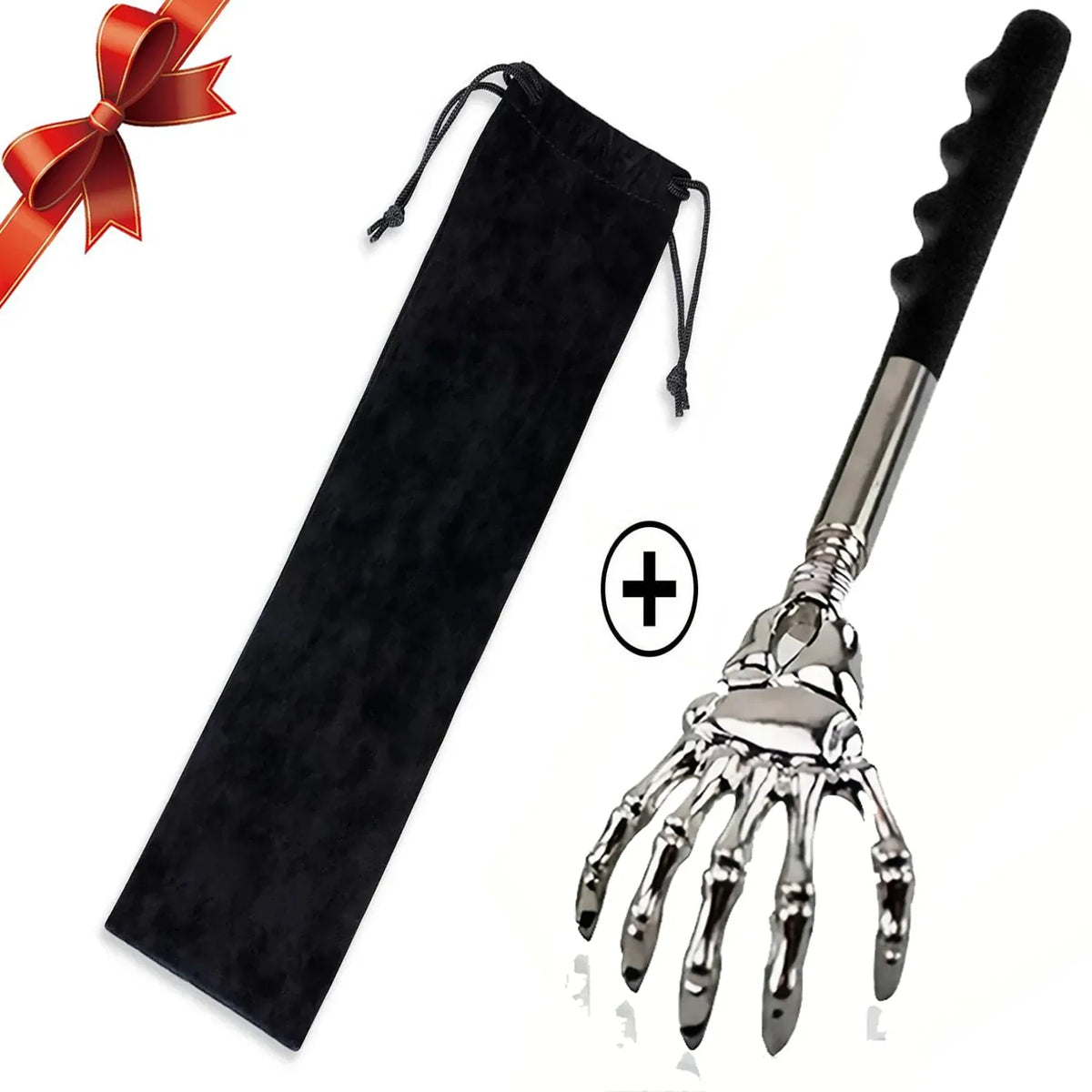 Telescoping Back Scratchers: Single or Set | Wahooly Telescoping Stainless Steel Back Scratchers | Single or 3-Piece Set