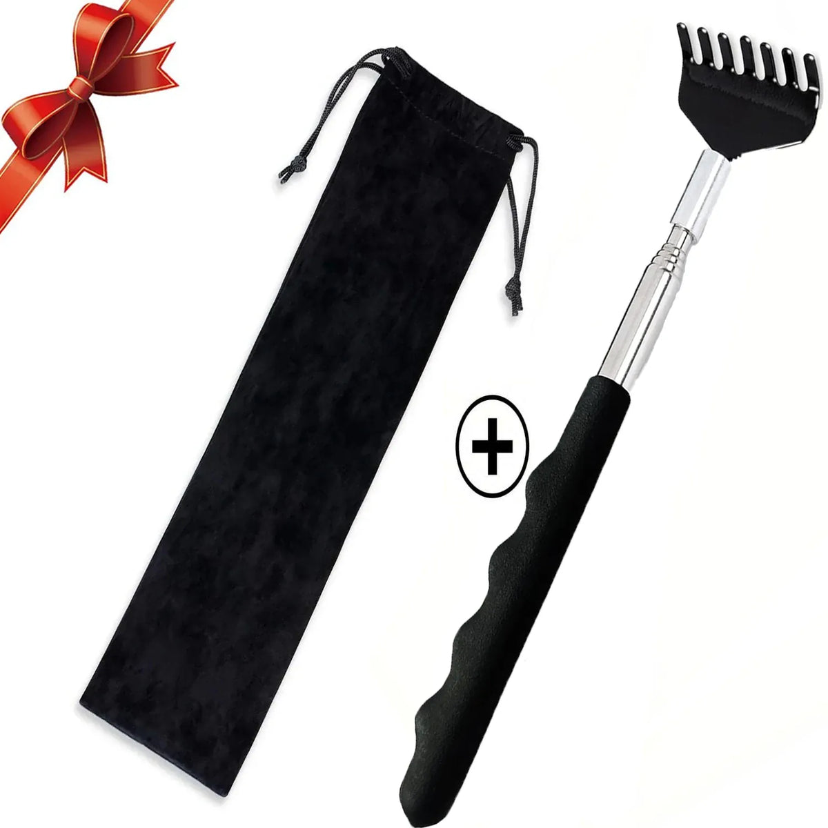 Telescoping Back Scratchers: Single or Set | Wahooly Telescoping Stainless Steel Back Scratchers | Single or 3-Piece Set