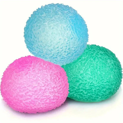 Textured Ice Ball Squishy Fidget Toy - Soft Squeeze Stress Relief Textured Ice Ball Squishy Fidget Toy - Soft Squeeze Stress Relief for Kids & Adults