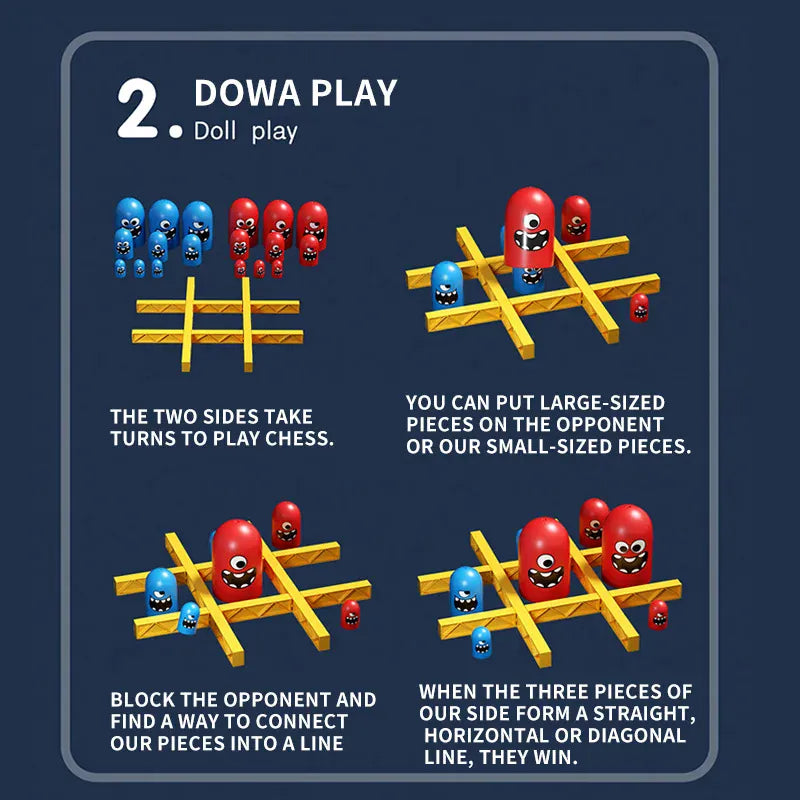 Tic Tac Toe Big Eat Small Cartoon Tic Tac Toe Big Eat Small Cartoon