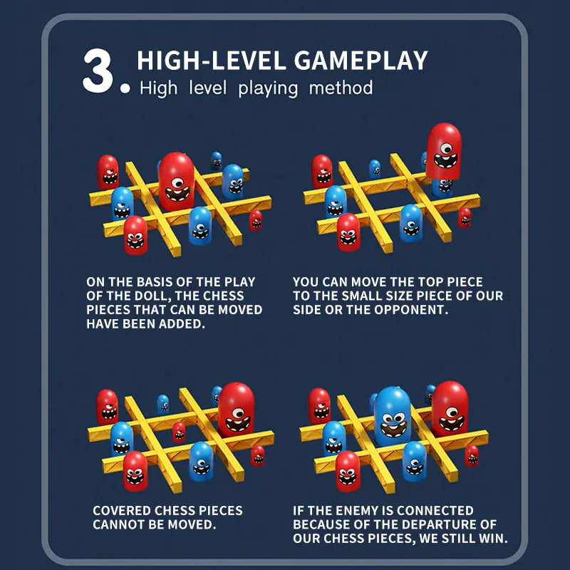 Tic Tac Toe Big Eat Small Cartoon Tic Tac Toe Big Eat Small Cartoon