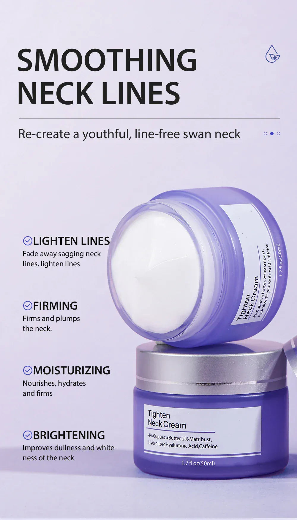 Tighten Lift Neck Cream Lightens Fine Lines Brightens Firms Nourishes Neck Cream Lightening Smoothing Moisturizer Neck Cream Tighten Lift Neck Cream Lightens Fine Lines Brightens Firms Nourishes Neck Cream Lightening Smoothing Moisturizer Neck Cream