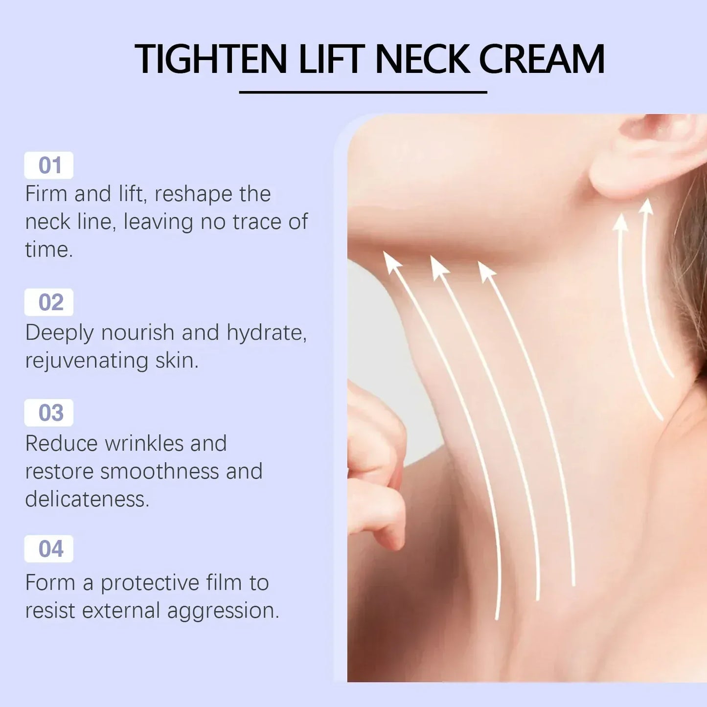 Tighten Lift Neck Cream Lightens Fine Lines Brightens Firms Nourishes Neck Cream Lightening Smoothing Moisturizer Neck Cream Tighten Lift Neck Cream Lightens Fine Lines Brightens Firms Nourishes Neck Cream Lightening Smoothing Moisturizer Neck Cream