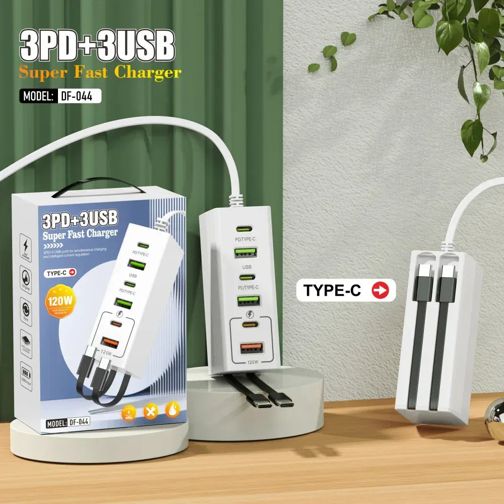 Total 120W USB Power Strip Type C Mobile Phone Charger Fast Charging Electrical Socket Power Strip EU US UK Plug Wall Adapters Total 120W USB Power Strip Type C Mobile Phone Charger Fast Charging Electrical Socket Power Strip EU US UK Plug Wall Adapters