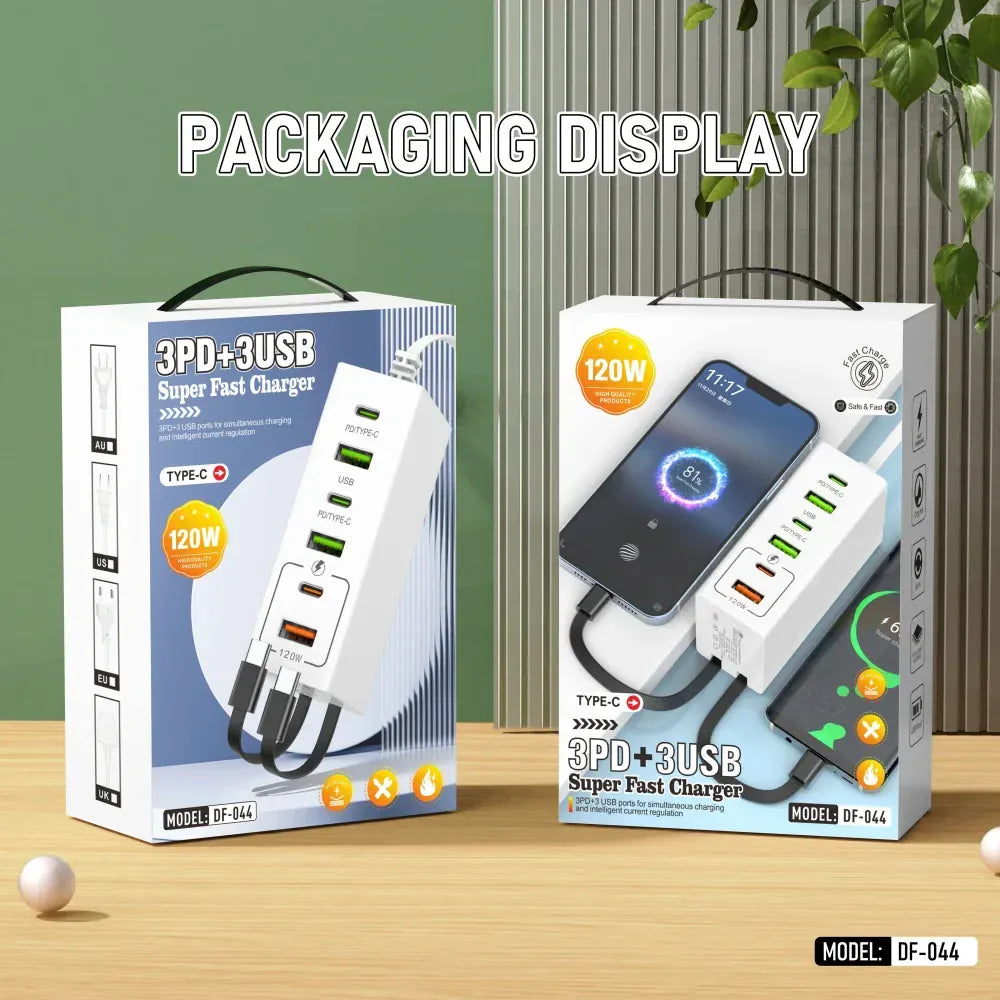 Total 120W USB Power Strip Type C Mobile Phone Charger Fast Charging Electrical Socket Power Strip EU US UK Plug Wall Adapters Total 120W USB Power Strip Type C Mobile Phone Charger Fast Charging Electrical Socket Power Strip EU US UK Plug Wall Adapters