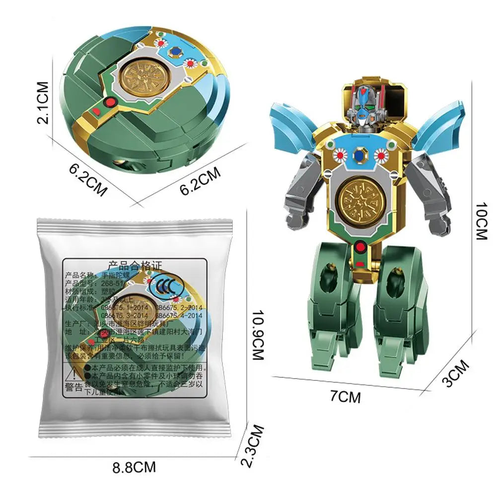 Transformable Robot Fidget Spinner - DIY Deformable Toy for Kids - Wahooly Transformable Robot Fidget Spinner - DIY Deformable Sensory Toy for Kids