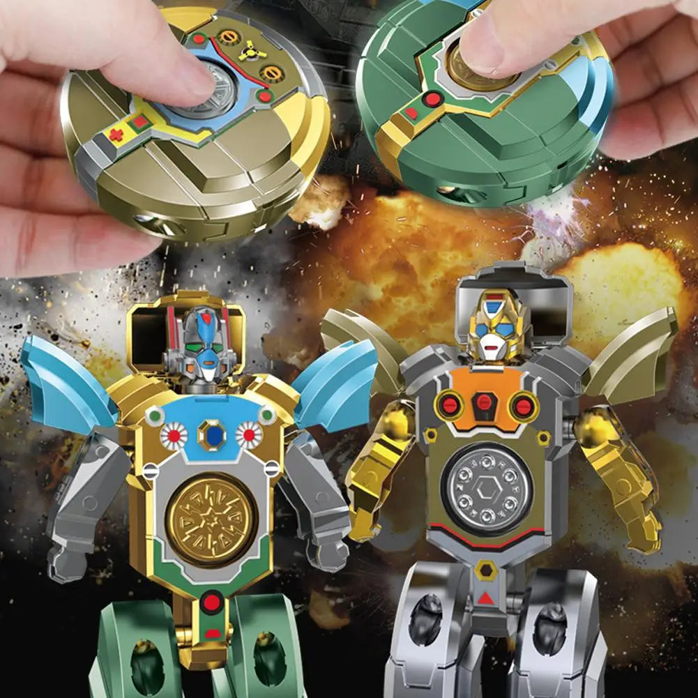 Transformable Robot Fidget Spinner - DIY Deformable Toy for Kids - Wahooly Transformable Robot Fidget Spinner - DIY Deformable Sensory Toy for Kids