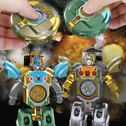 Transformable Robot Fidget Spinner - DIY Deformable Toy for Kids - Wahooly Transformable Robot Fidget Spinner - DIY Deformable Sensory Toy for Kids